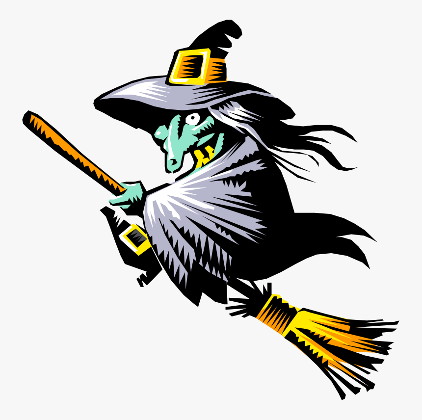 This Png File Is About Line Art , Vector , Witch , - Penyihir Png, Transparent Png