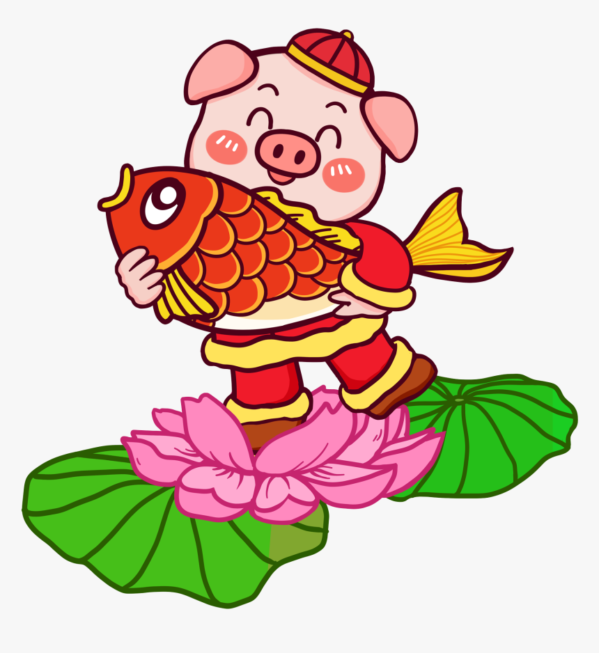 Hand Painted Illustration Chinese Style Lotus Png And - Cartoon, Transparent Png