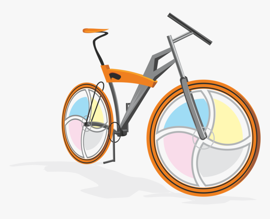 Cycling,spoke,bicycle Handlebar - Bicycle Clip Art, HD Png Download