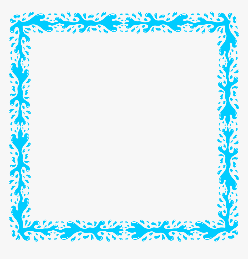 Water Clip Art - Marcos De Agua Png, Transparent Png