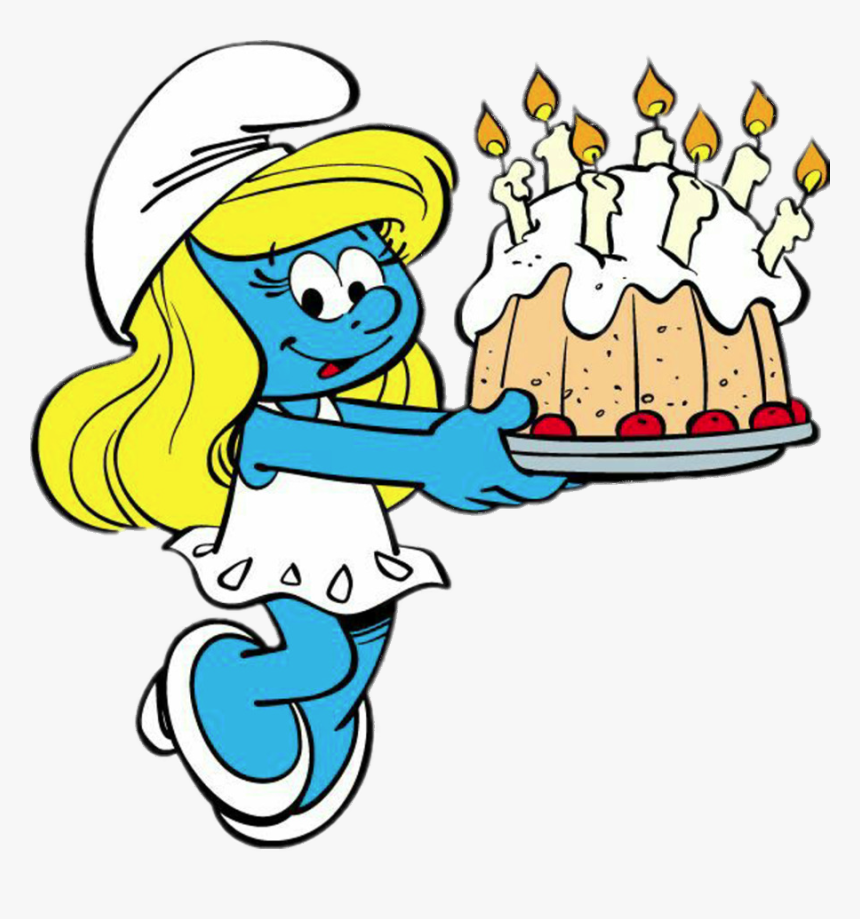 Smurfs Girl Happy Birthday, HD Png Download