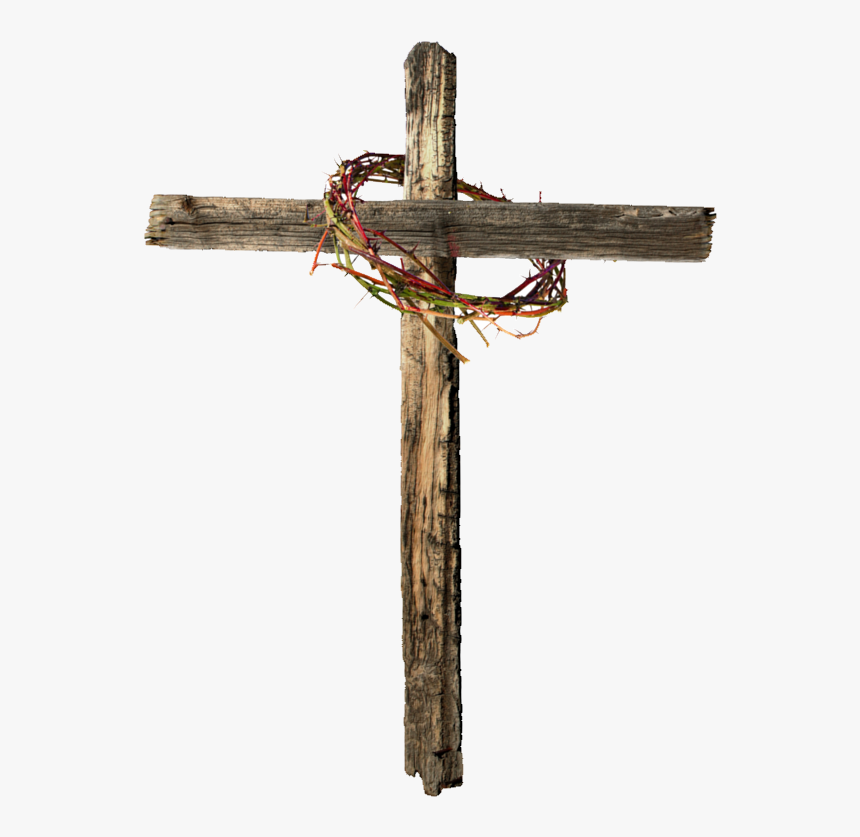 Crown Of Thorns Calvary Christian Cross Stock Photography - Wooden Cross Png Transparent, Png Download