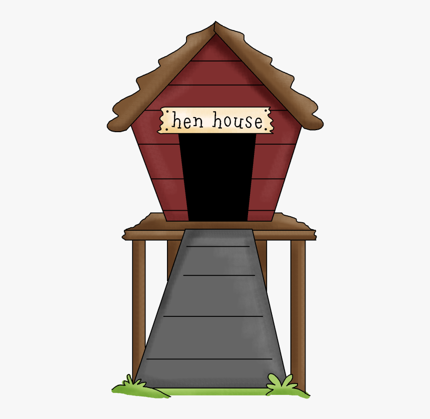 Clipart Hen House Clip Art Black And White Stock Hen - Clipart Hen House, HD Png Download