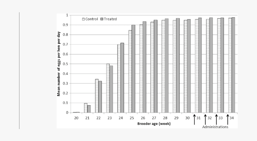 Weekly Mean Number Of Eggs Per Hen Per Day Per Group  - Architecture, HD Png Download