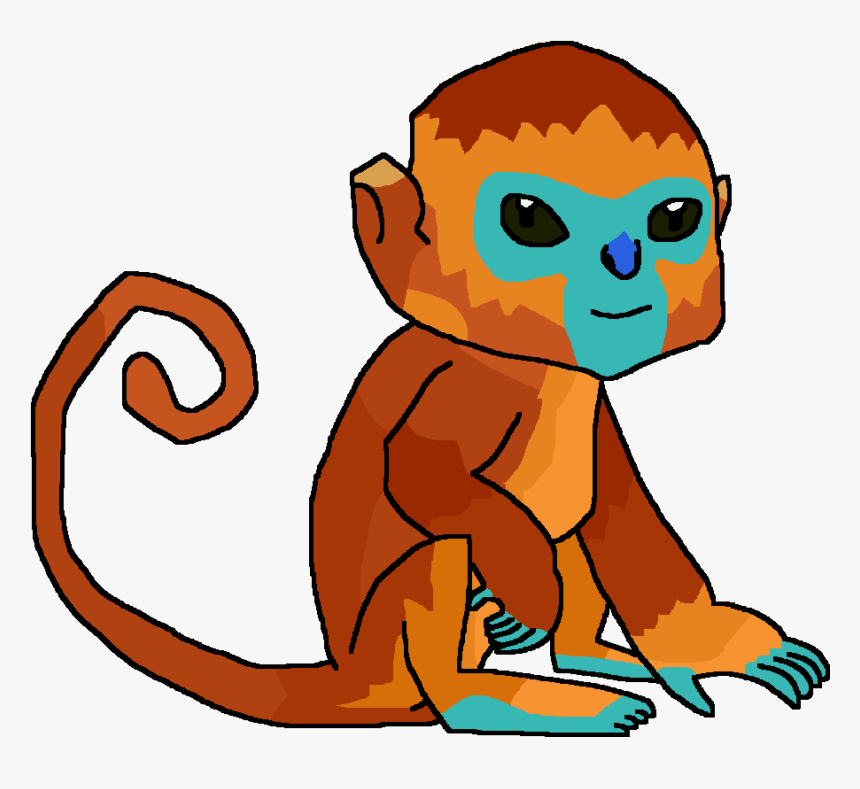 Golden Snub Nosed Monkey Cartoon, HD Png Download