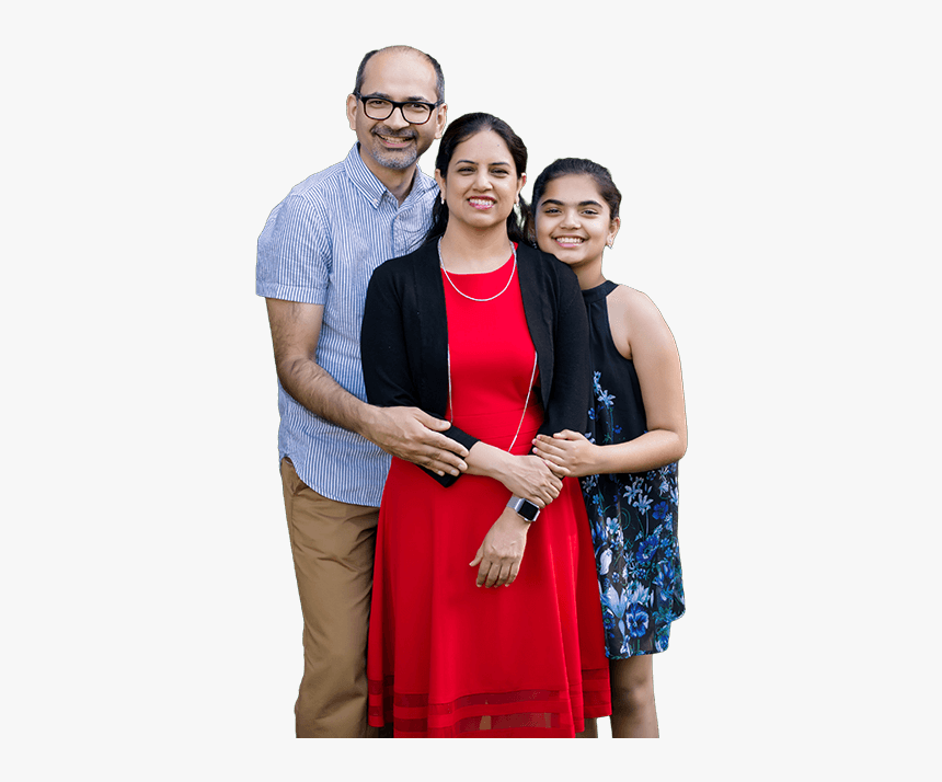Taneja And Her Family - Standing, HD Png Download