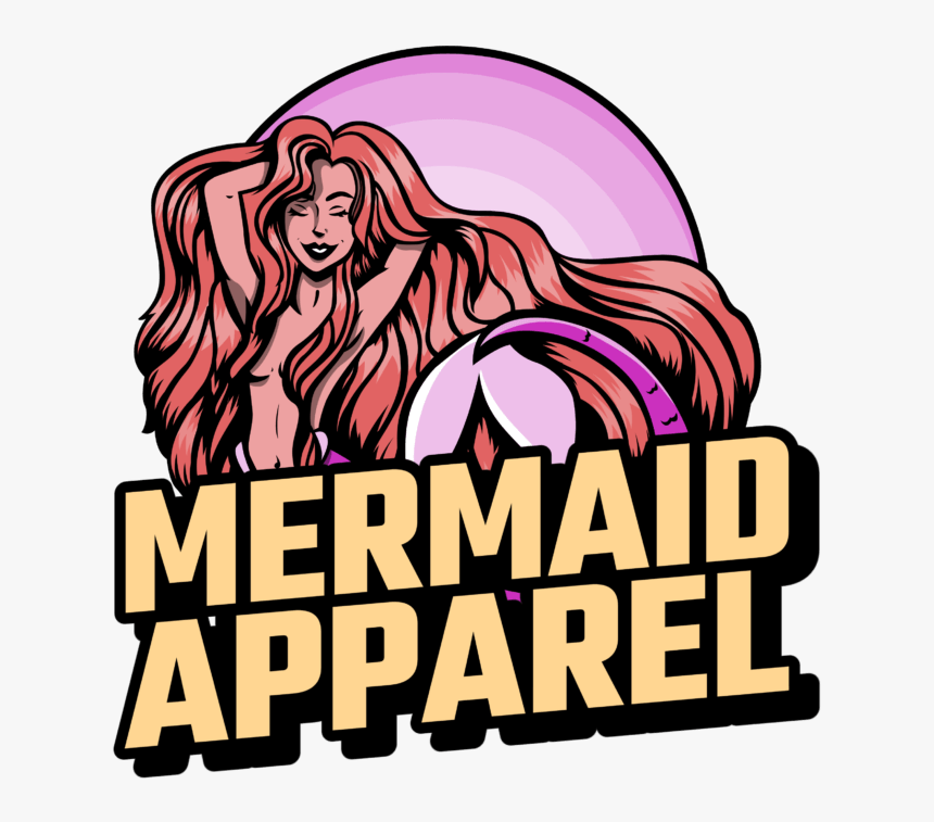 Beach Apparel Brand Logo Maker Featuring A Mermaid - Clothing Logos, HD Png Download