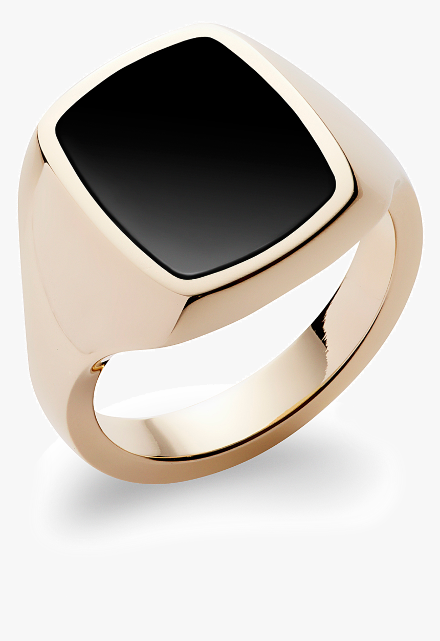 Stone Set Cushion Signet Ring, HD Png Download