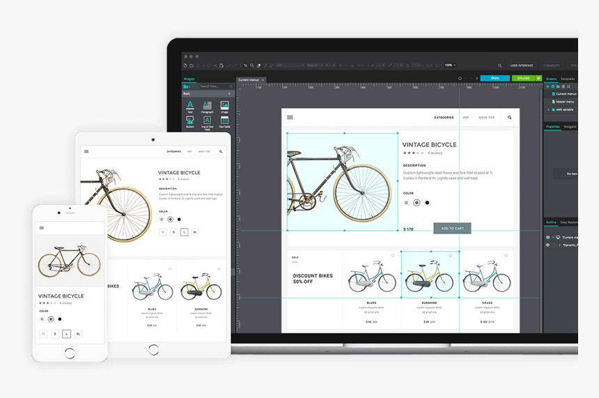 Ui Ux Development - Justinmind Wireframe, HD Png Download