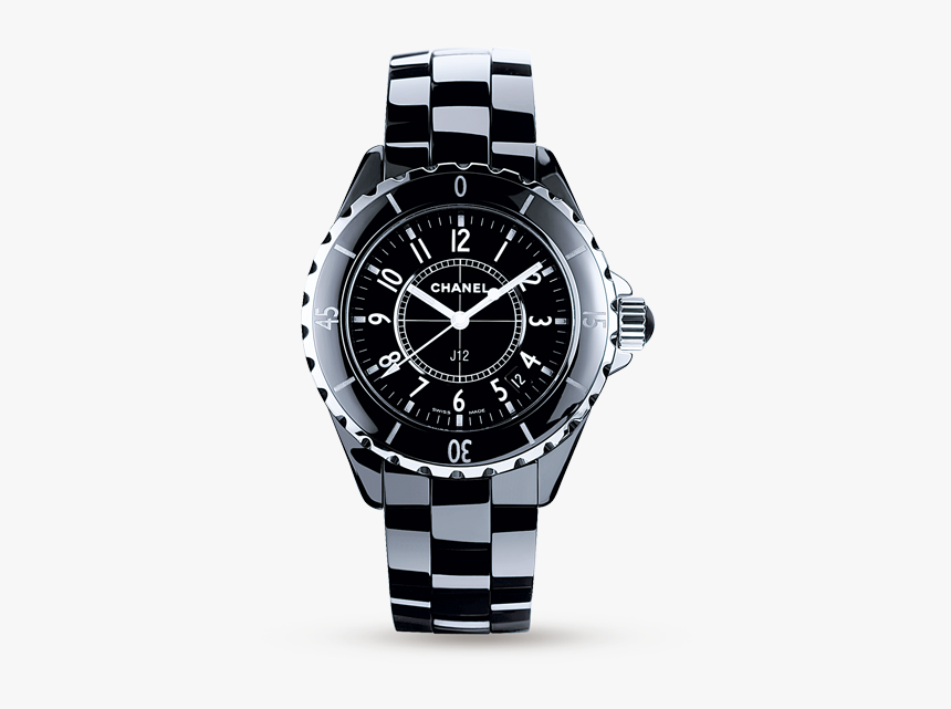Black Chanel J12 Watch, HD Png Download