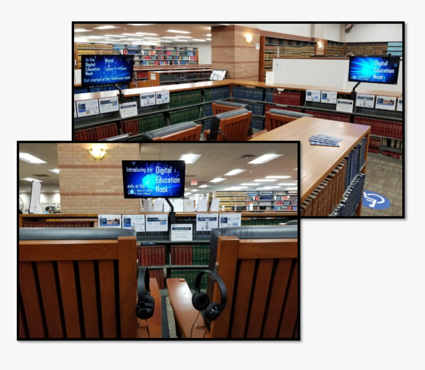 Image Of The Digital Education Nook At The Harris County - Led-backlit Lcd Display, HD Png Download