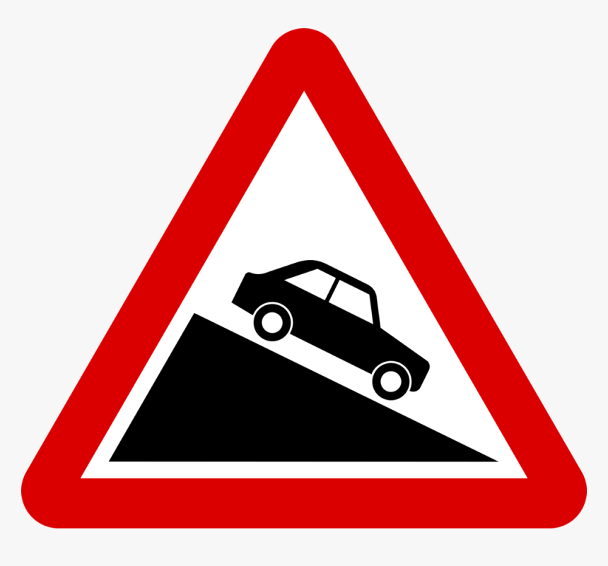 Mr Clipart Fortuner - Steep Hill Road Signs, HD Png Download