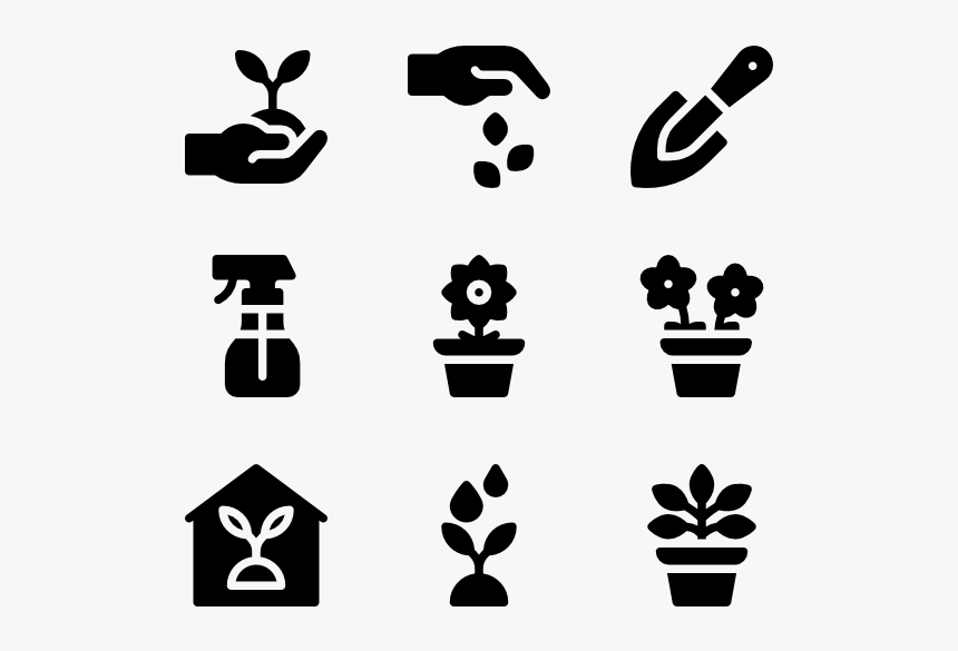 Icon Flower Pot, HD Png Download