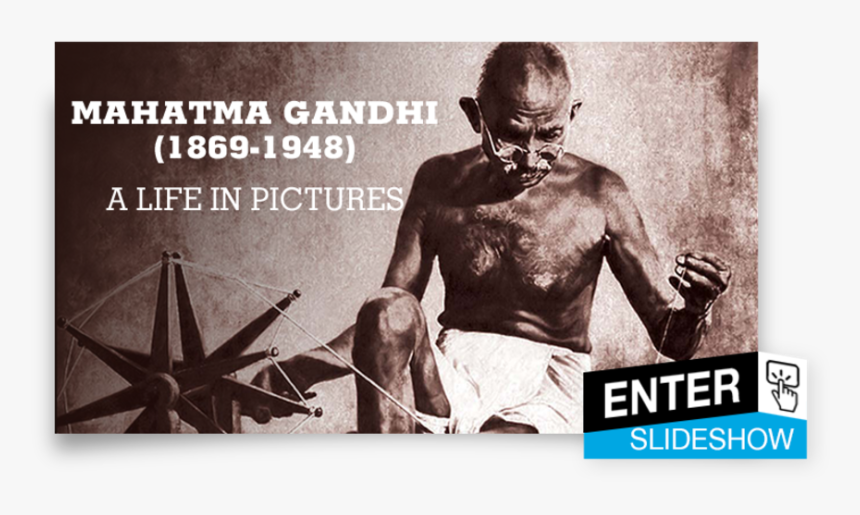 Class M-figure Img - Mahatma Gandhi With Charkha, HD Png Download