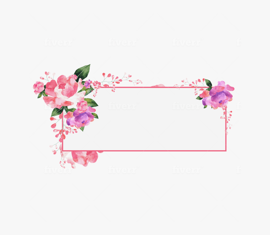 Flower Border Design Png, Transparent Png