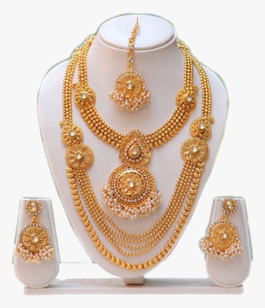 Online Shopping Jewellery Set , Transparent Cartoons - Necklace With Haram Sets, HD Png Download