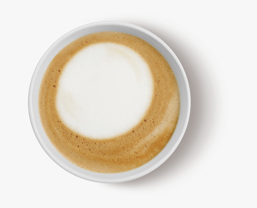 Top View Cappuccino Transparent - Cappuccino Coffee Top, HD Png Download