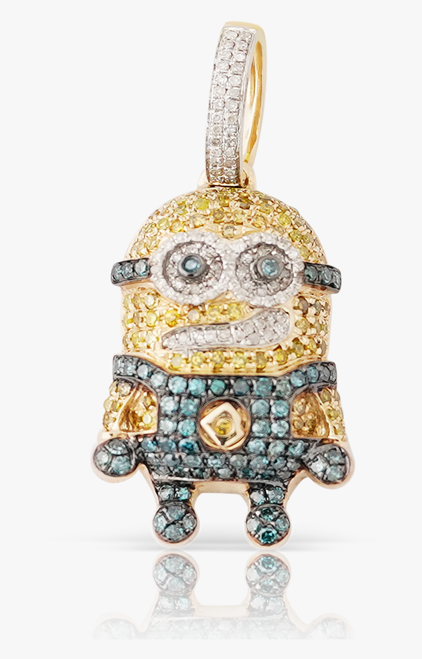 10k Yellow Gold Mini Diamond Pendant - Locket, HD Png Download