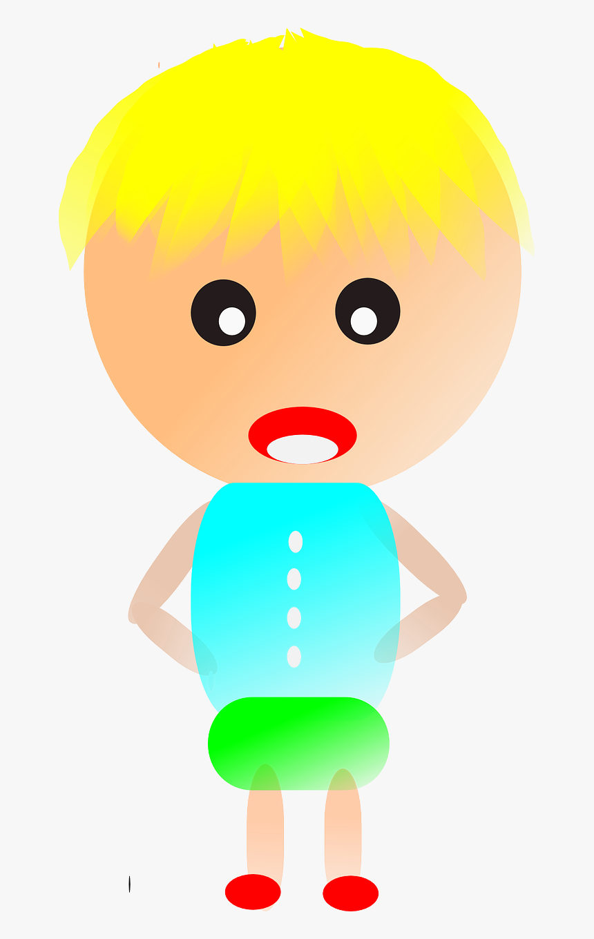 Niño Rubio Dibujo Png, Transparent Png