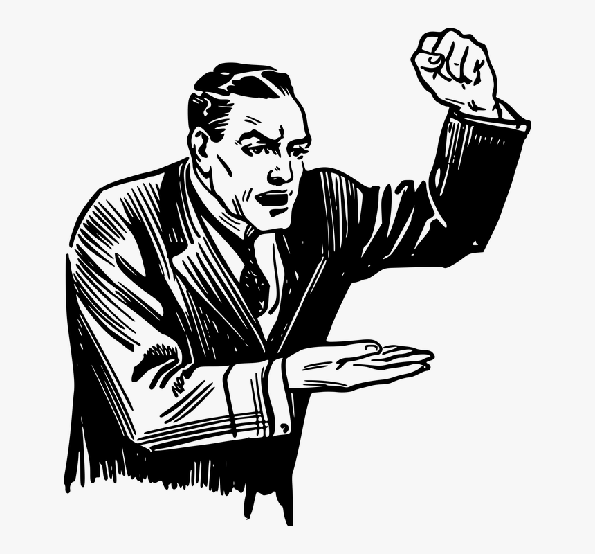 Angry, Debate, Emotion, Fist, Hand, Male, Man - Put Someone's Back Up, HD Png Download