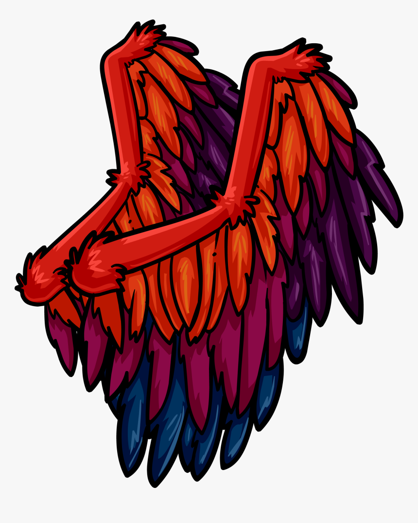 Club Penguin Wiki - Phoenix Wings Cp, HD Png Download
