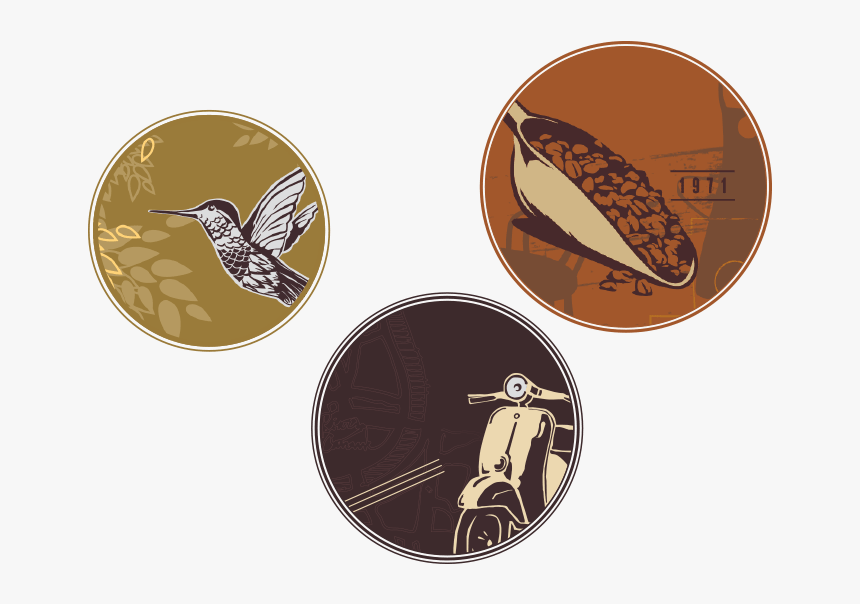 Three Closeups Of Art From Our Coffee Bags - Latin America Starbucks Coffee, HD Png Download