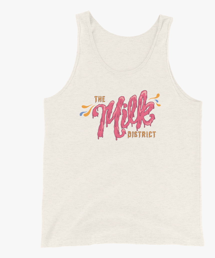 The Milk District Mockup Front Flat Oatmeal Triblend - Mockup, HD Png Download