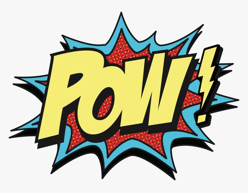 Comic Pow Png - Comic Book Pow Png, Transparent Png