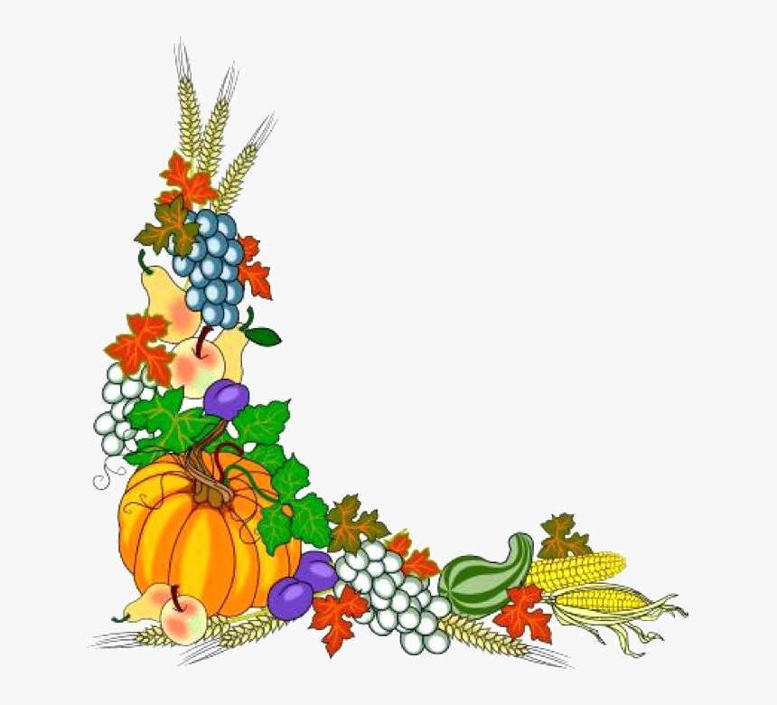 Fall Border X Clip Art Free Publication Harvest Leaf - Harvest Clip Art, HD Png Download