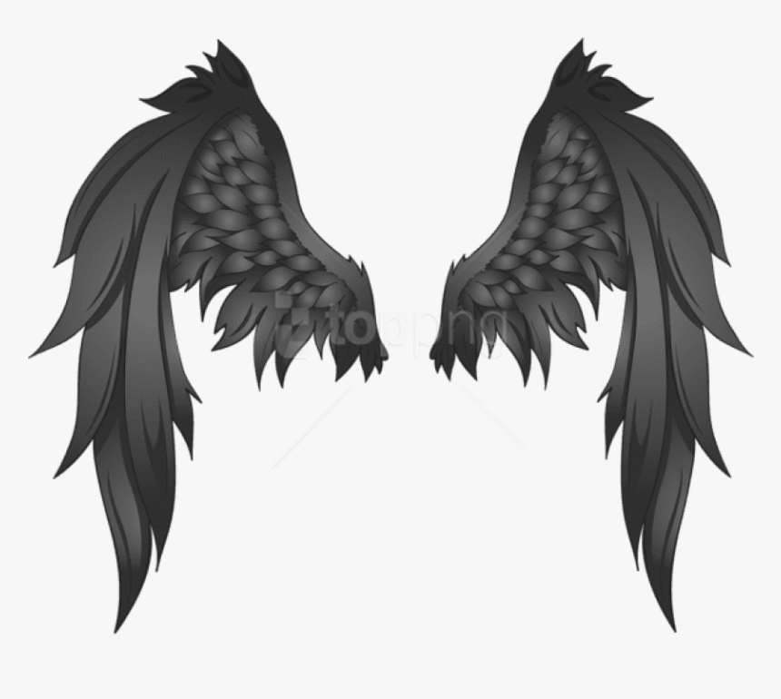 Free Png Download Black Wings Clipart Png Photo Png - Angel Wings Transparent Black, Png Download