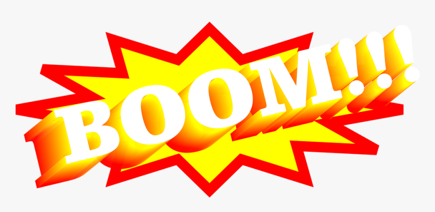 Explosion Boom Onomatopeya - Graphic Design, HD Png Download