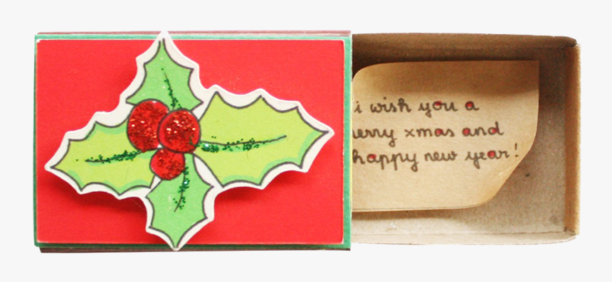 Holly Berries Christmas Card 
 Src //cdn - Wallet, HD Png Download