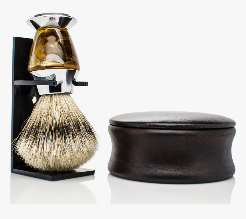 Shaving Kit With Luxurious Silvertip Badger Shaving - Makeup Brushes, HD Png Download