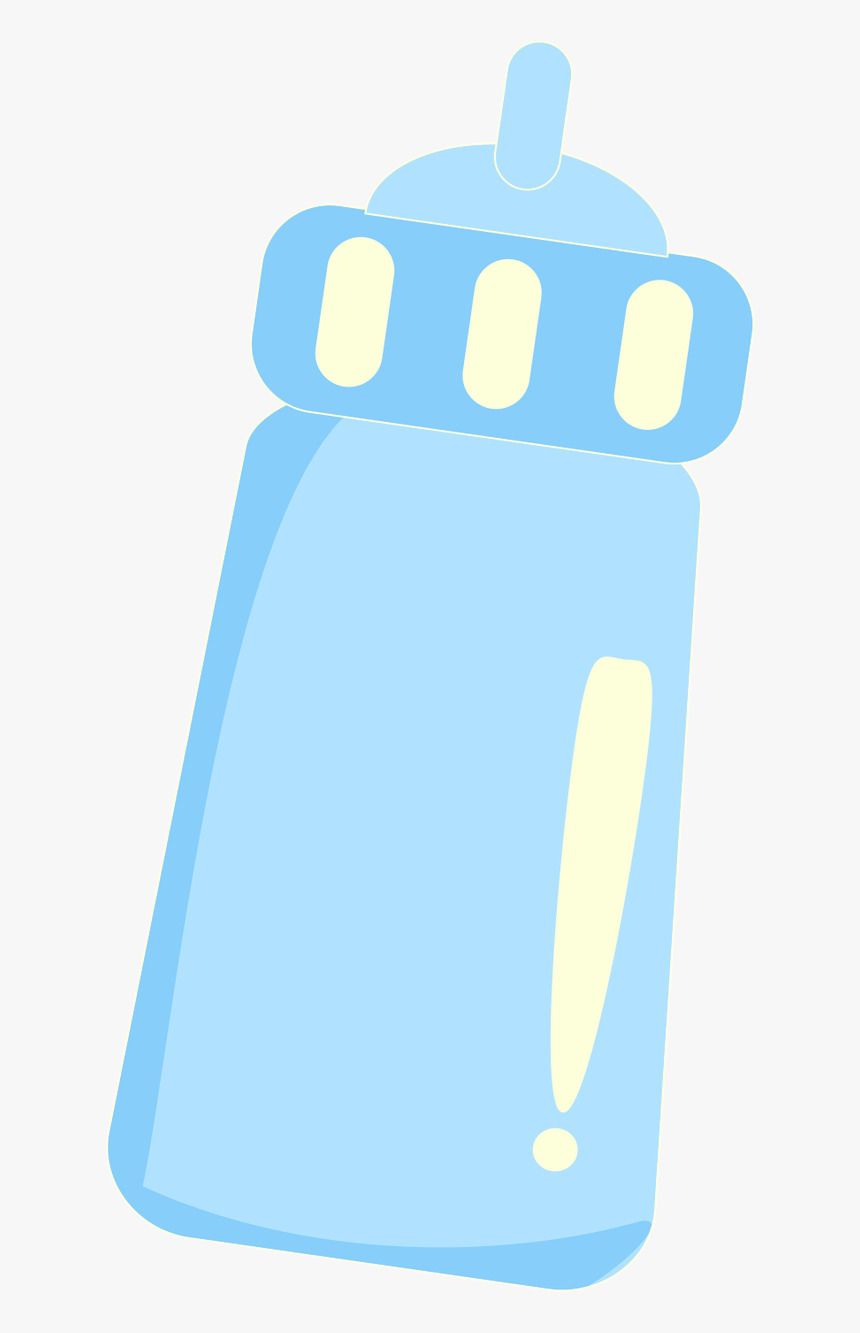 Minus Say Hello Clip - Blue Baby Bottle Clipart, HD Png Download