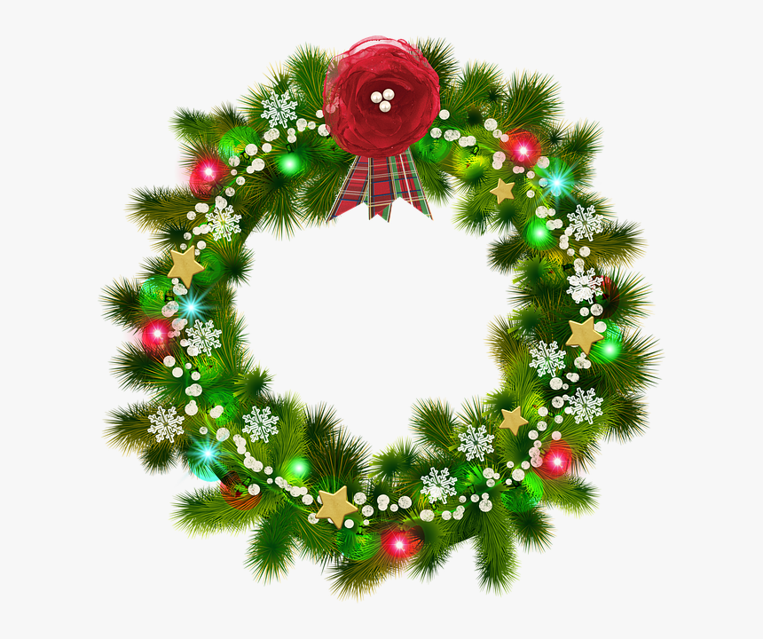 Christmas Wreath 3799926 640 - Clipart Transparent Background Png Download Christmas, Png Download