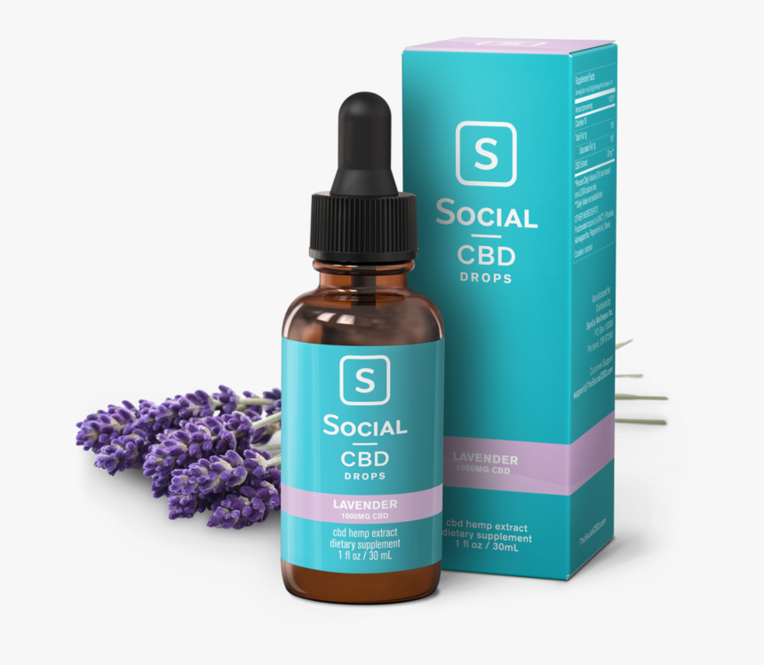 Social Cbd Drops Lavender - Cbd Essential Oil Roller, HD Png Download