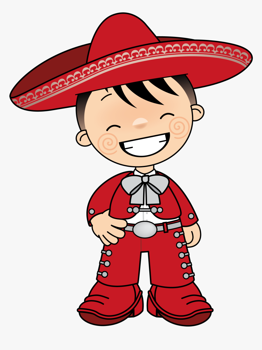 Clip Art Mexican Man With Mustache - Charros Mexicanos Animados, HD Png Download