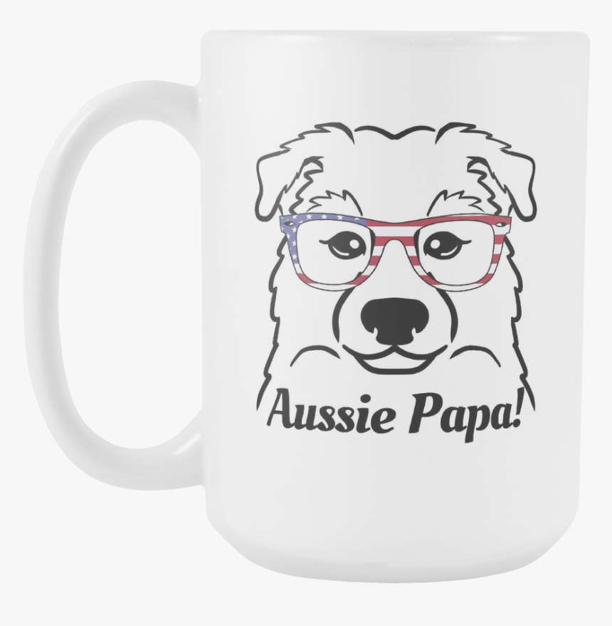 Australian Shepherd Papa - Pug, HD Png Download