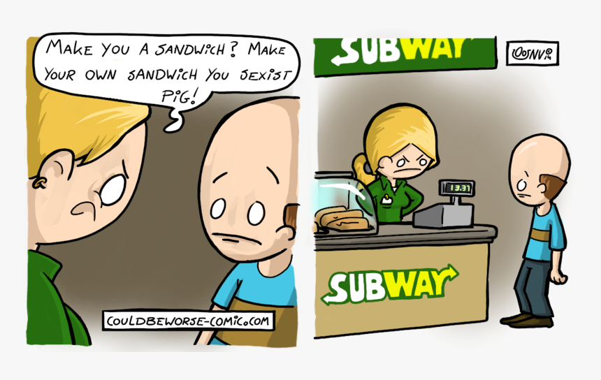 Sexism Comic Strips , Png Download - Comic Strip About Sexism, Transparent Png