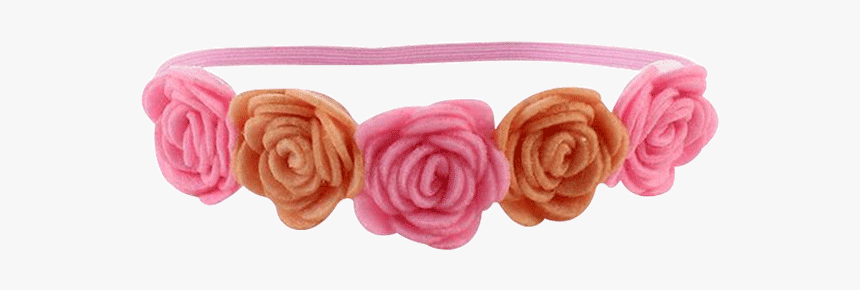 Petite Bello Headband Champagne Rose Flower Champagne - Headband, HD Png Download