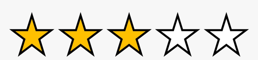 Three And A Half Stars, HD Png Download