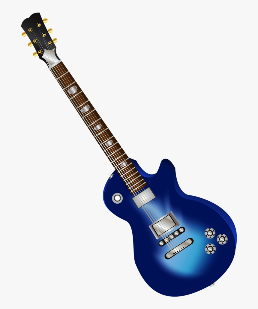 Electric Guitar L - Guitarra Electronica En Dibujo, HD Png Download