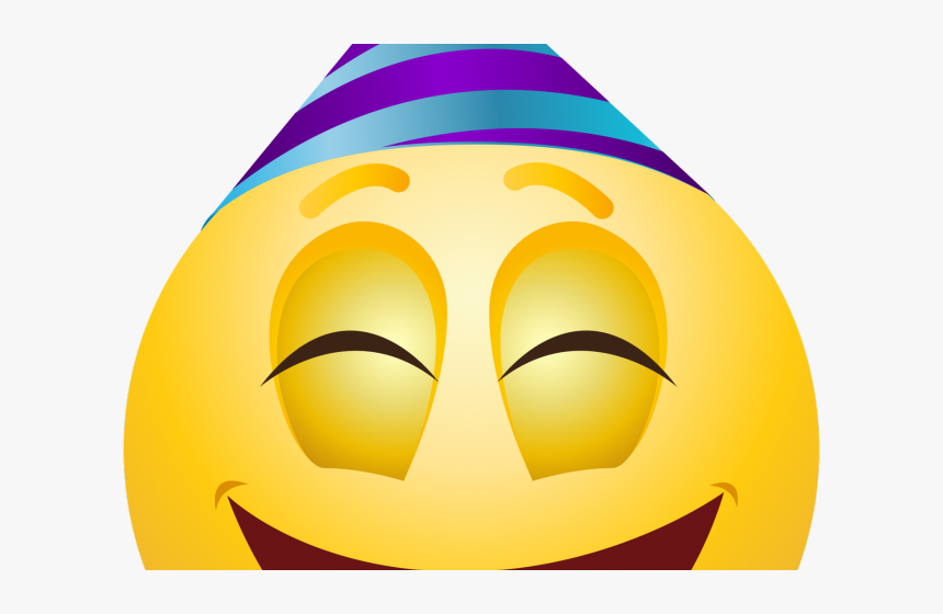 Emoji Face Clipart Transparent Party Hat Emoji Face, HD Png Download , Transparent Png Image