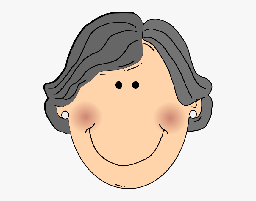 Graphic Library Library At Getdrawings Com Free For - Grandma Clipart Face, HD Png Download