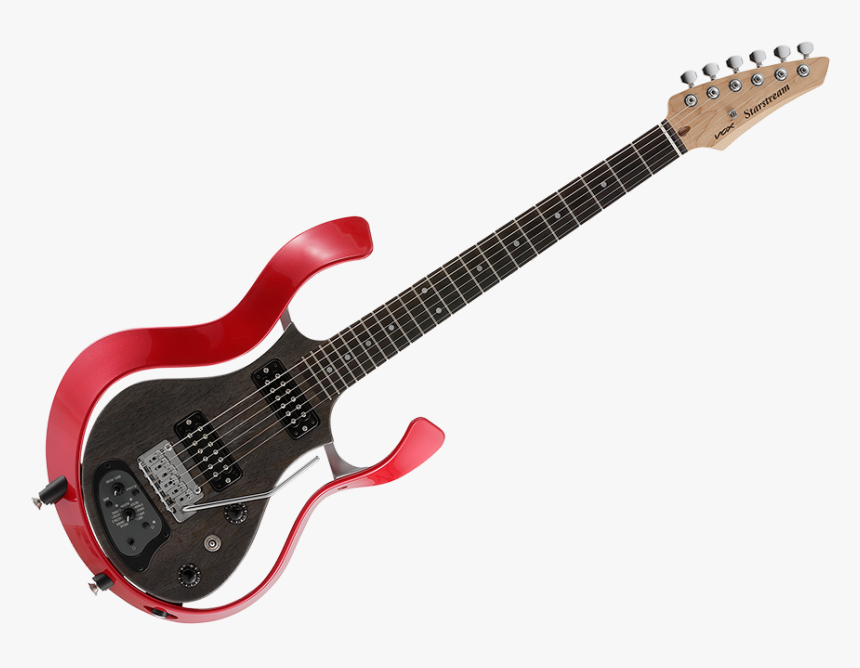 Full Front View Of Red Vox Starstream Electric Guitar - Vox Starstream Type 1 Plus, HD Png Download
