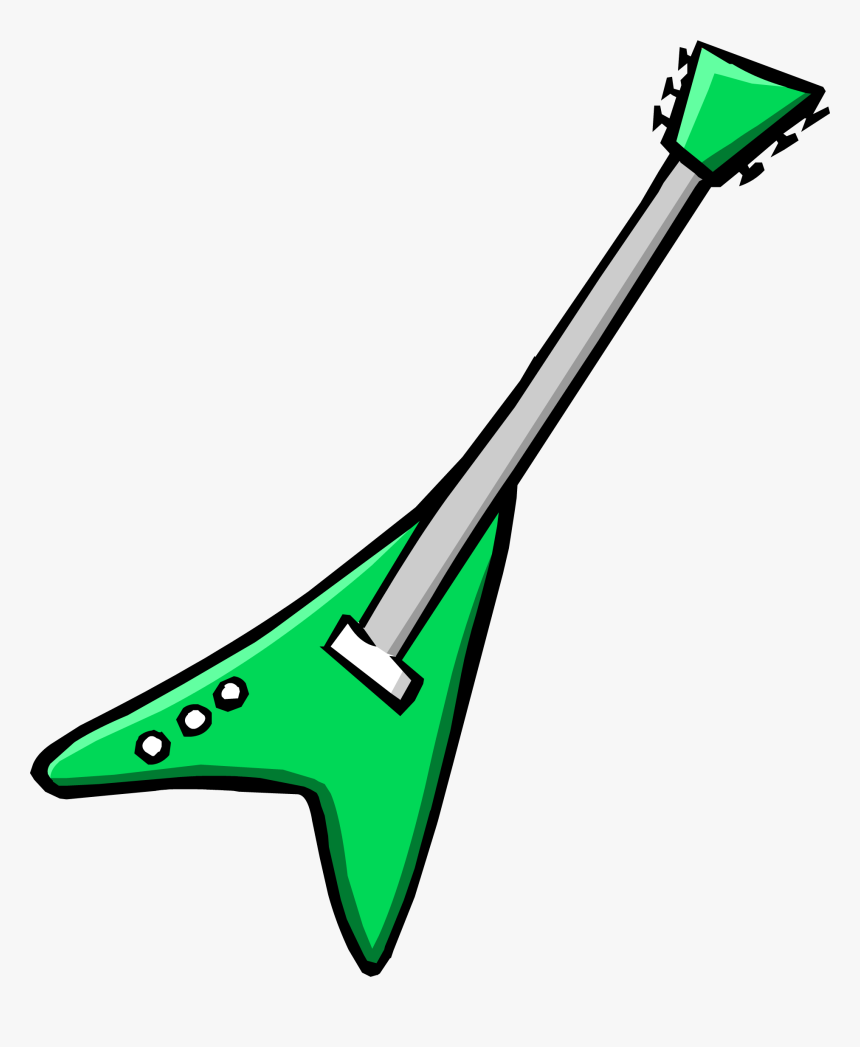 Club Penguin Wiki - Club Penguin Electric Guitar, HD Png Download