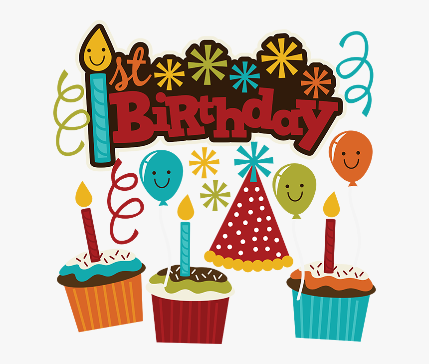 Transparent Scrapbook Png - Happy 1st Birthday Boy Svg, Png Download