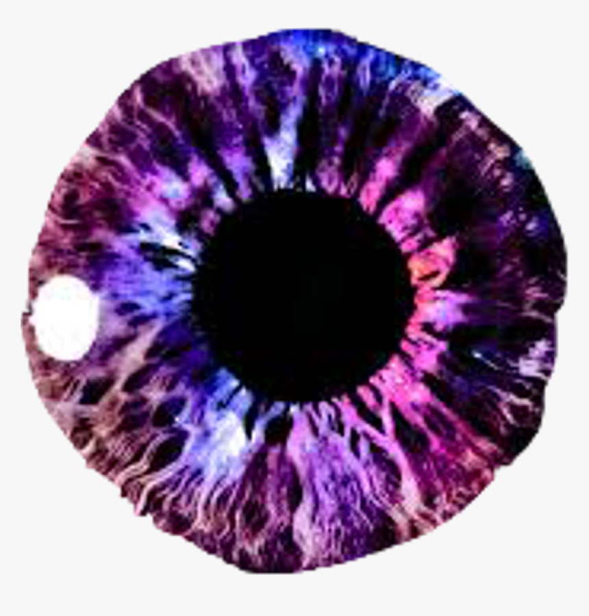 Eye Png Purple - Pink And Blue Eyes, Transparent Png