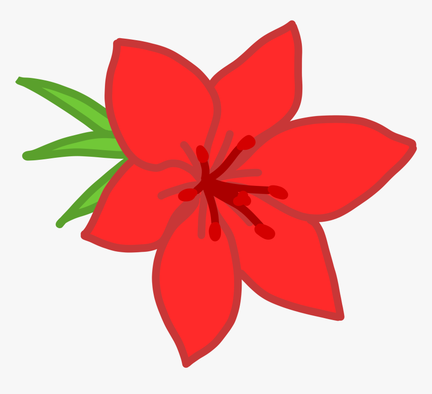 Clip Art Clipart Flower Big Image - Rainforest Plants Clipart, HD Png Download