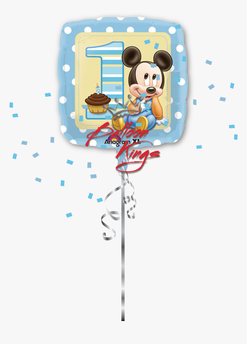 Transparent Mickey Balloons Clipart - Baby Blue Mickey Mouse, HD Png Download